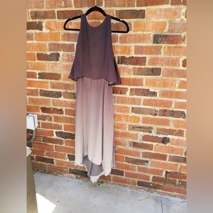 Beautiful soft grey/silver Halston Heritage dress. Size Small